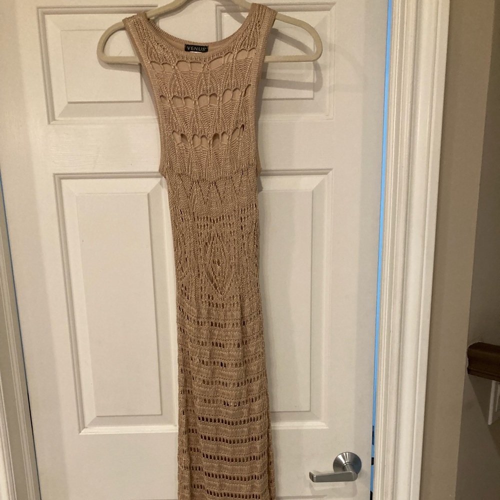 Metallic maxi dress